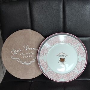 EUC Pink Decorative Porcelain Dessert Plate - Paris Collection